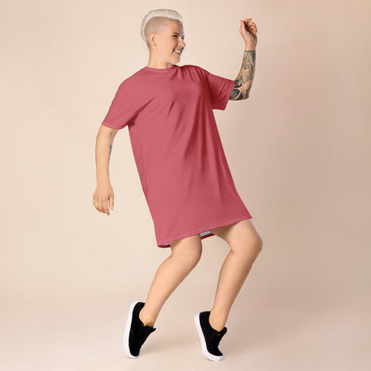 Women's Pink T-shirt Dress