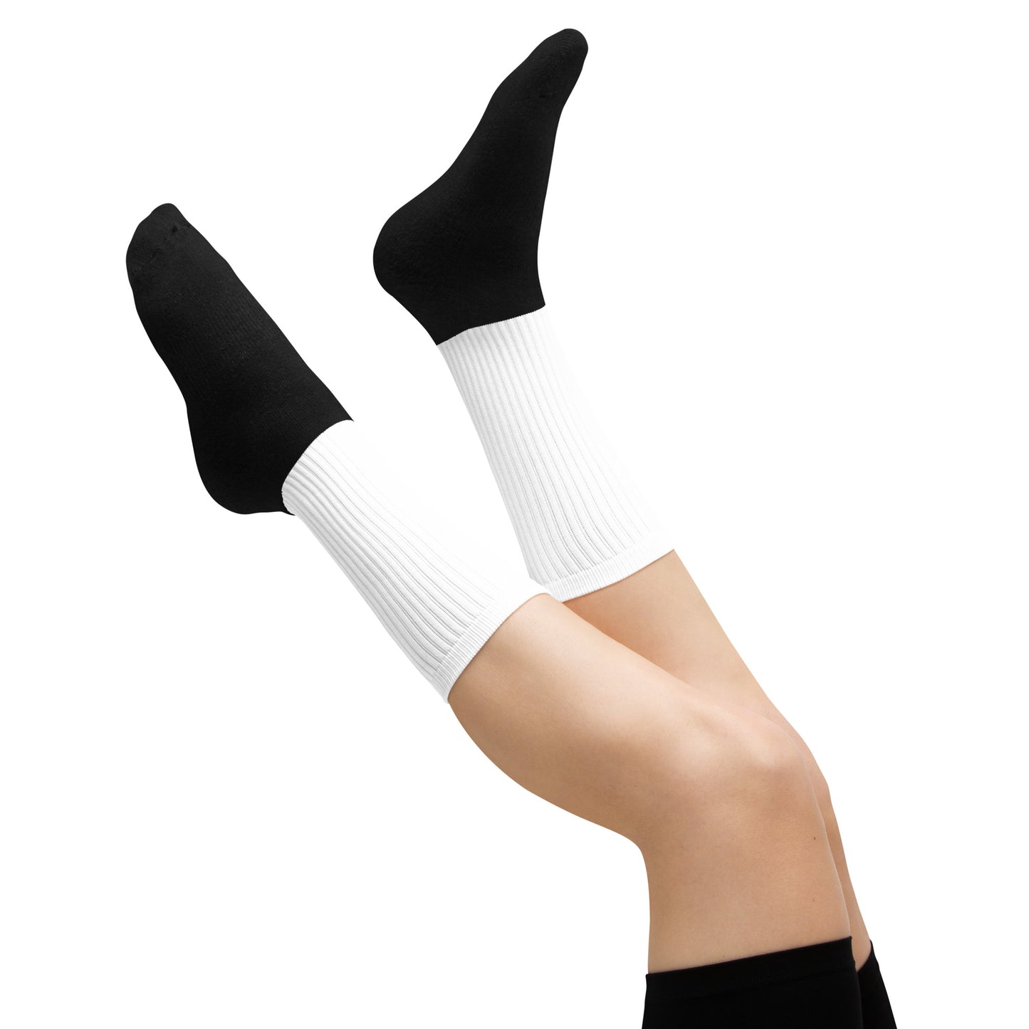 White/Black Socks