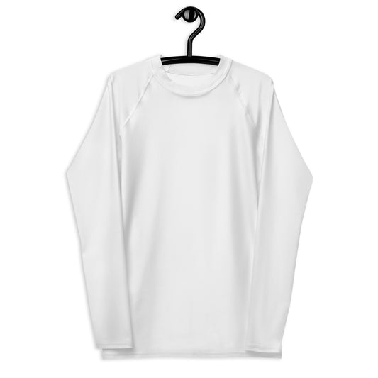 Men's White Long Sleeve Rash Guard