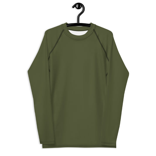 Men's Khaki Long Sleeve Rash Guard